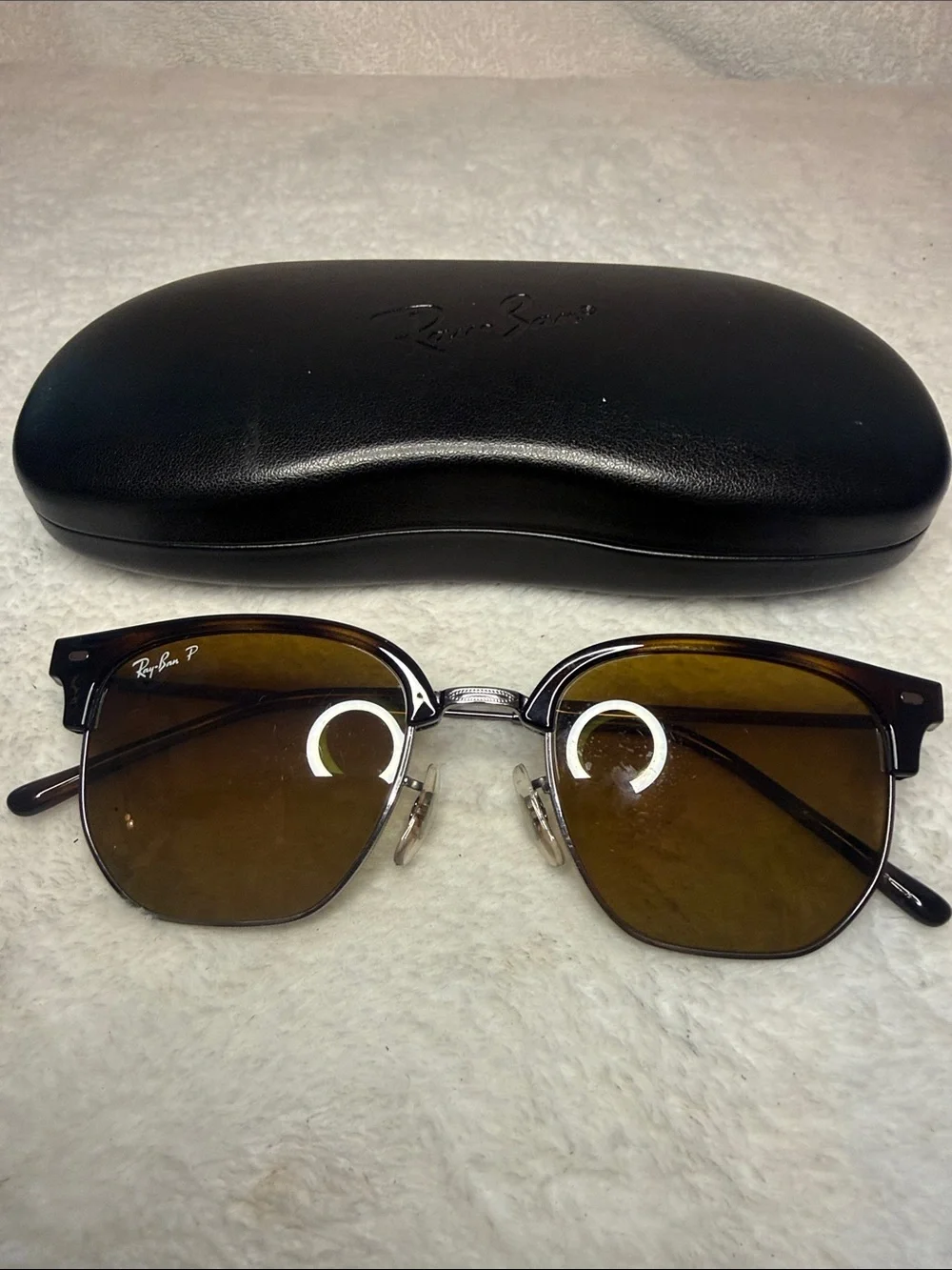 Ray-Ban RB4416 Unisex New Clubmaster Polarized Sunglasses 51-20 145 Unisex 2N